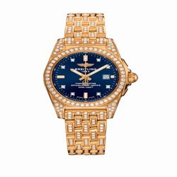 Breitling Galactic 29 Rose Gold / Diamondworks / Horizon Blue Diamond / Bracelet H72348AF|C964|791T