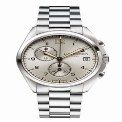 Hamilton Khaki Pilot Pioneer Chrono Quartz Ivory / Bracelet H76512155