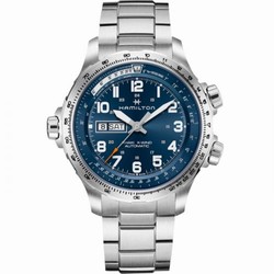 Hamilton Khaki Aviation X Wind Day Date Auto Blue / Bracelet H77765141