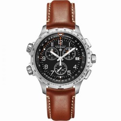 Hamilton Khaki Aviation X-Wind GMT Chrono Quartz Black H77912535