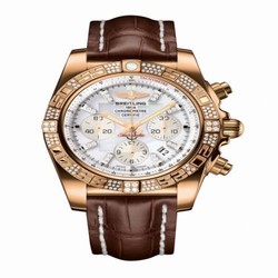 Breitling Chronomat 44 Rose Gold / Diamond / Pearl Diamond / Croco HB0110AE.A698.739P