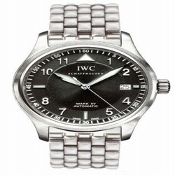 IWC Pilot's Watch Mark XV Spitfire Stainless Steel / Black / Bracelet IW3253-12