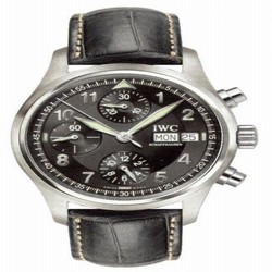 IWC Pilot's Watch Spitfire Chronograph Stainless Steel / Black / English / Strap IW3706-13