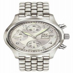 IWC Pilot's Watch Spitfire Chronograph Stainless Steel / Silver / Italian / Bracelet IW3706-27