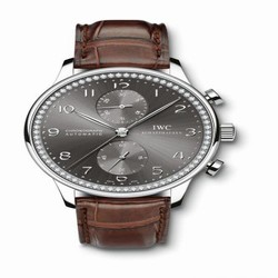 IWC Portuguese Chrono-Automatic White Gold / 80 Diamond IW3714-73