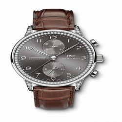 IWC Portuguese Chrono-Automatic White Gold / 108 Diamond IW3714-74