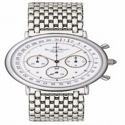 IWC Portofino Chronograph MecaQuartz Stainless Steel / White / Bracelet IW3731-06