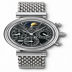 IWC Da Vinci Perpetual Stainless Steel / Black / German / Bracelet IW3750-32