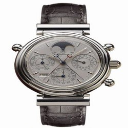 IWC Da Vinci Perpetual Rattrapante Platinum / Silver / German IW3751-02