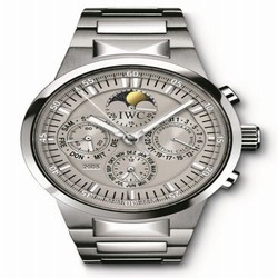 IWC GST Perpetual Calendar Stainless Steel / Grey / French IW3756-08