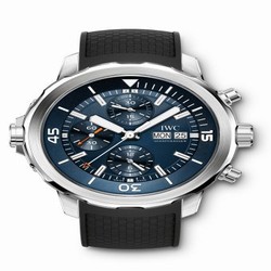 IWC Aquatimer Chronograph Stainless Steel / Blue / Rubber / Edition Expedition Jacques-Yves Cousteau 2014 IW3768-05