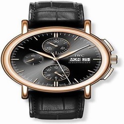 IWC Portofino Chronograph Rose Gold / Black IW3783-05
