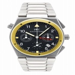 IWC Ingenieur Mecaquartz Chronograph Alarm Stainless Steel / Yellow Gold / Black / Bracelet IW3805-02