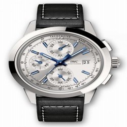 IWC Ingenieur Chronograph Custom Stainless Steel / Silver-Blue/ Calf IW3808-AO