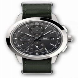 IWC Ingenieur Chronograph Custom Stainless Steel / Black-Black / NATO IW3808-BG