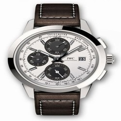 IWC Ingenieur Chronograph Custom Stainless Steel / Silver-Black-Black / Calf IW3808-CE
