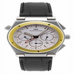 IWC Ingenieur Mecaquartz Chronograph Alarm Stainless Steel / Yellow Gold / White / Strap IW3815-04