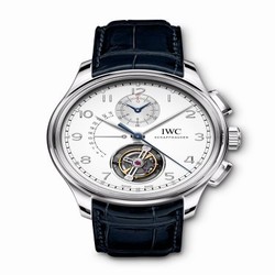 IWC Portugieser Tourbillon Retrograde Chronograph Platinum / Silver IW3940-06
