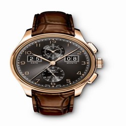 IWC Portugieser Perpetual Calendar Digital Date-Month Edition "75th Anniversary" Red Gold / Black IW3972-02