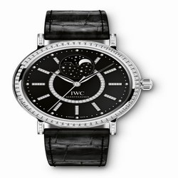 IWC Portofino Automatic Moon Phase 37 White Gold / Diamond / Black IW4590-04