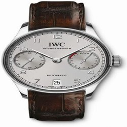 IWC Portugieser Automatic 5007 Stainless Steel / Silver / Gold Numerals IW5007-07