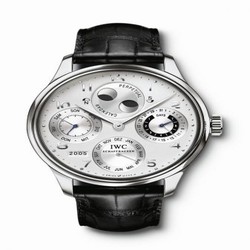 IWC Portuguese Perpetual Calendar 5021 Platinum / Silver IW5021-09