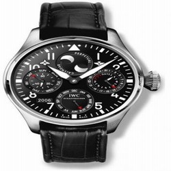 IWC Big Pilot Perpetual Calendar Stainless Steel / Black / Association Monegasque Contre Myopathie IW5026-02
