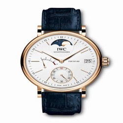 IWC Portofino Hand-Wound Eight Days Moonphase Red Gold / Silver IW5164-09