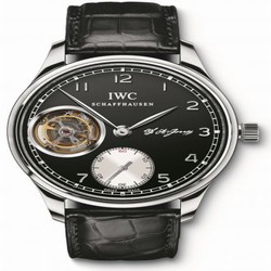 IWC Portugieser Tourbillon Hand-Wound F.A. Jones Platinum / Black IW5447-04