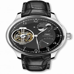 IWC Portugieser Constant-Force Tourbillon Double Moon Platinum / Black IW5901-04