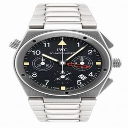 IWC Ingenieur Mecaquartz Chronograph Alarm White Gold / Black / Bracelet IW9515-04