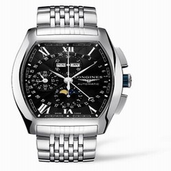 Longines Evidenza Chronograph Calendar Black Bracelet L2.688.4.58.6