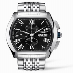 Longines Evidenza Chronograph XL Black Bracelet L2.701.4.58.6