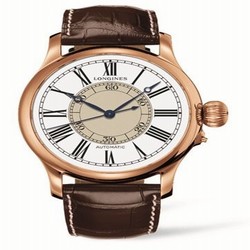 Longines Weems Second-Setting Watch Pink Gold Roman L2.713.8.11.0