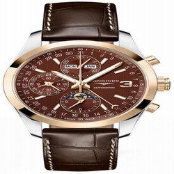 Longines Conquest Classic Moonphase Stainless Steel / Pink Gold / Chocolate / Triple Crown Collection L2.798.5.62.3