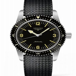 Longines Skin Diver Stainless Steel / Black / Rubber L2.822.4.56.9