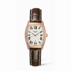 Longines Evidenza 26 Quartz Pink Gold Diamonds L2.155.9.71.2