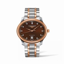 Longines Master Collection Date 38.5 Two Tone Rose / Brown L2.628.5.67.7