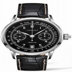 Longines Heritage Column Wheel Single Push Piece Chronograph Black L2.800.4.53.0