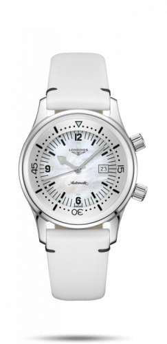 Longines Legend Diver 36 Stainless Steel / MOP / Strap L3.374.4.80.0