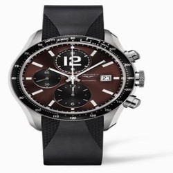Longines GrandeVitesse Tachymeter Brown Rubber L3.636.4.60.9