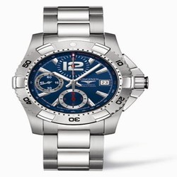 Longines Hydroconquest Chronograph Tachymeter Blue L3.651.4.96.6