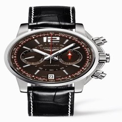 Longines Admiral Chronograph Brown Strap L3.666.4.66.2