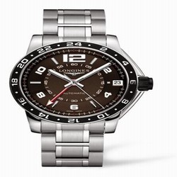 Longines Admiral GMT Brown Bracelet L3.668.4.66.6