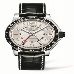 Longines Admiral GMT Ivory Black L3.668.4.76.0