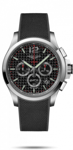 Longines Conquest V.H.P. Chronograph 44 Stainless Steel / Carbon / Rubber L3.727.4.66.9