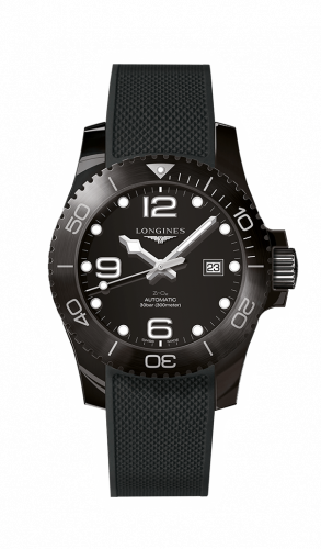 Longines Hydroconquest 43 Automatic Ceramic / Black / Rubber L3.784.4.56.9