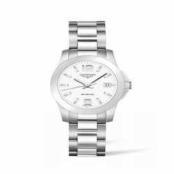 Longines Conquest Quartz 34 Stainless Steel / White L3.377.4.16.6