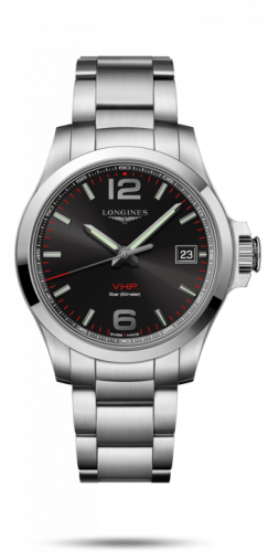Longines Conquest V.H.P. 41 Stainless Steel / Black / Bracelet L3.716.4.56.6