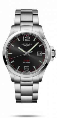 Longines Conquest V.H.P. 43 Stainless Steel / Black / Bracelet L3.726.4.56.6